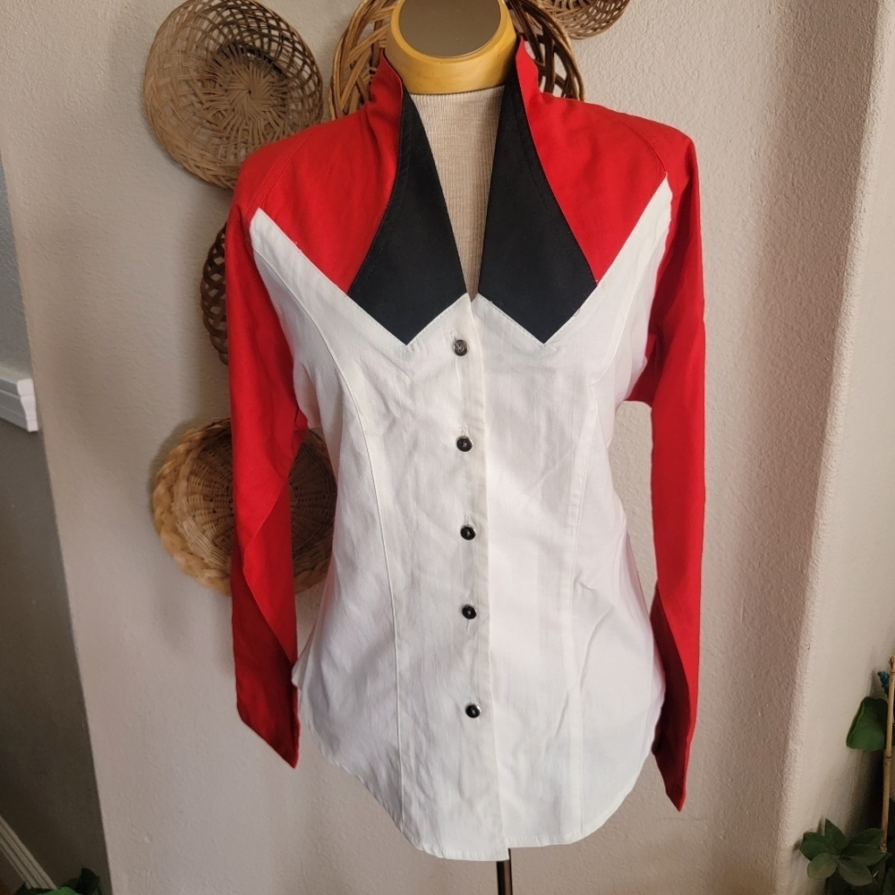 VTG Roughrider Western Rodeo LS Shirt